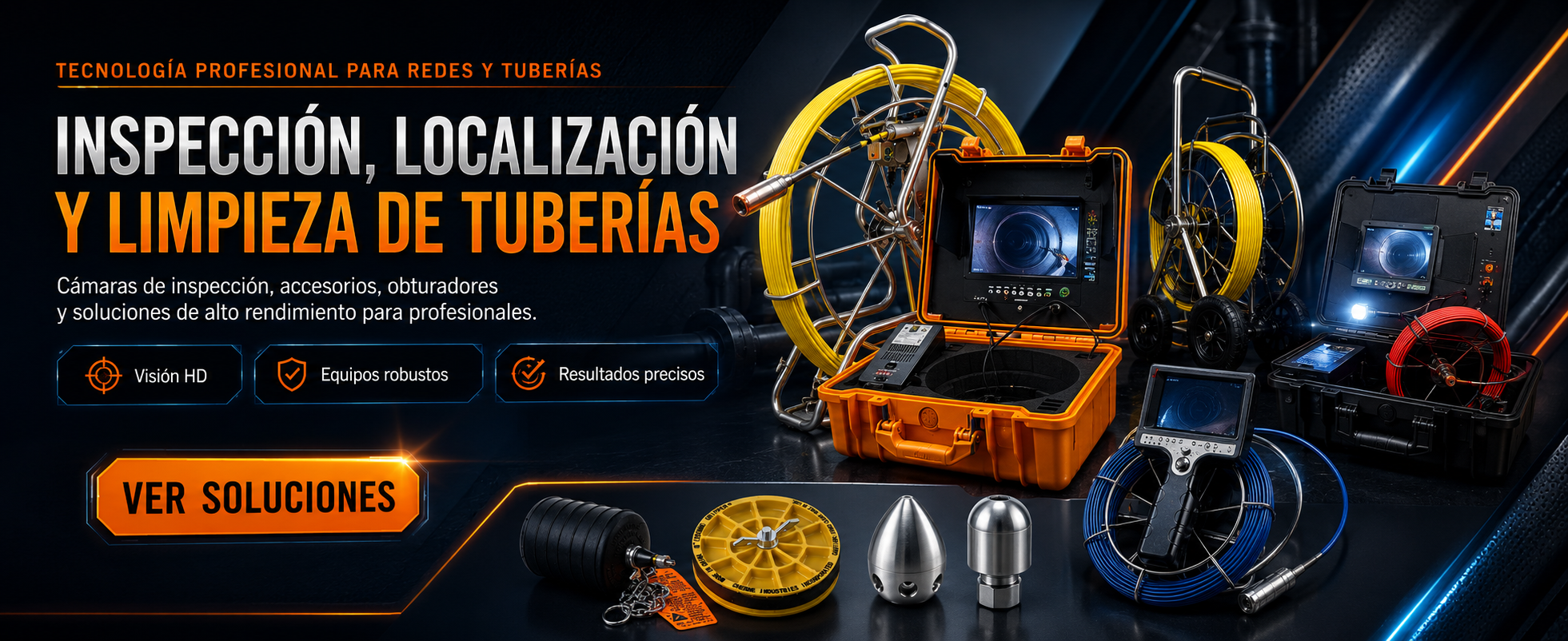 Cámaras, localización y limpieza profesional de tuberías