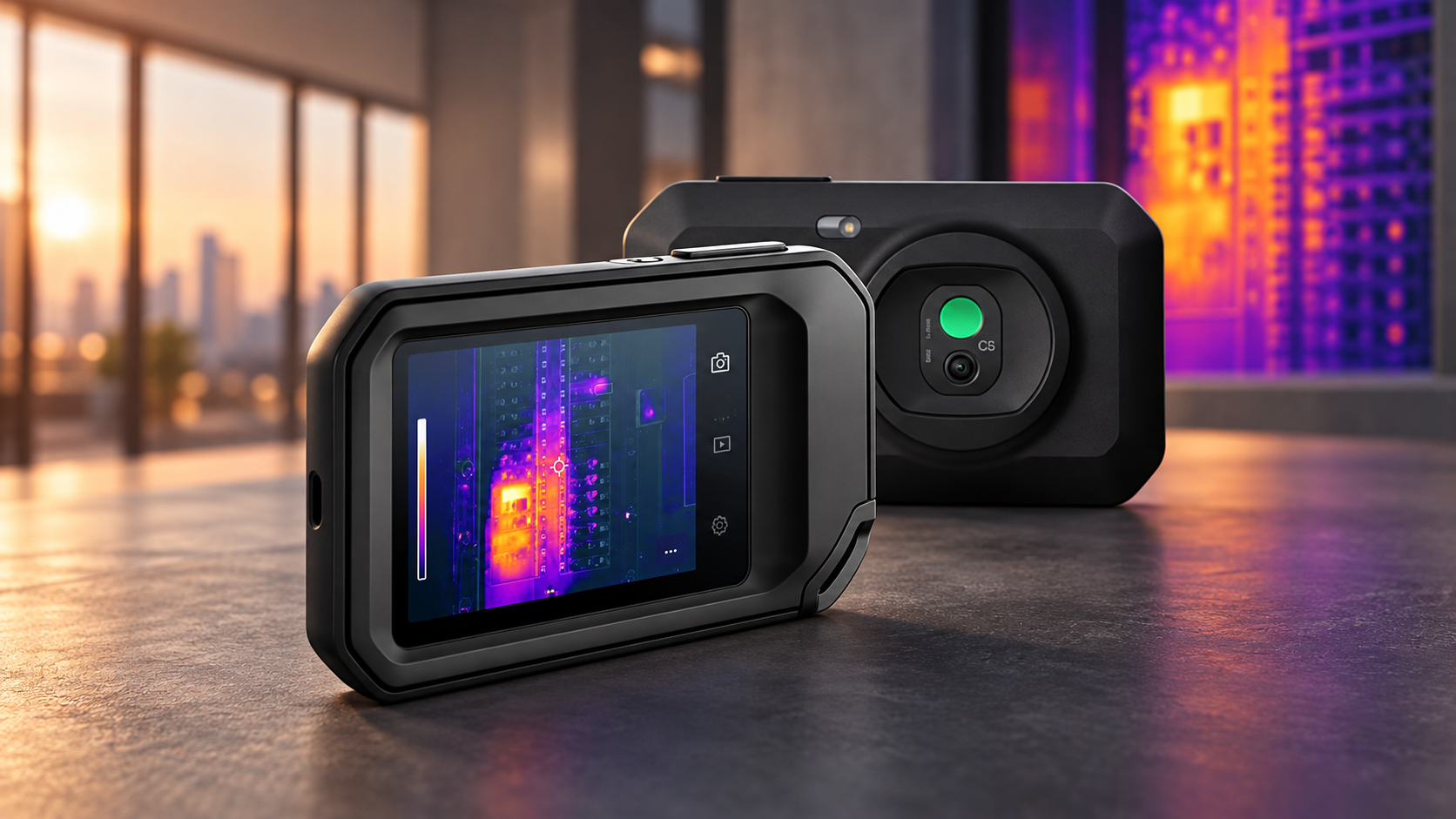 Composición editorial del producto FLIR C5